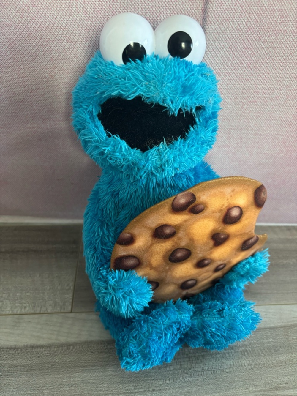 Blue Cookie Monster Plush Toy for Kids